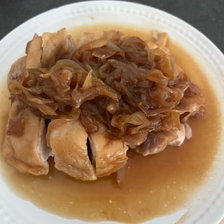 超簡単⭐鶏もも肉と玉ねぎ煮　チキンステーキ風